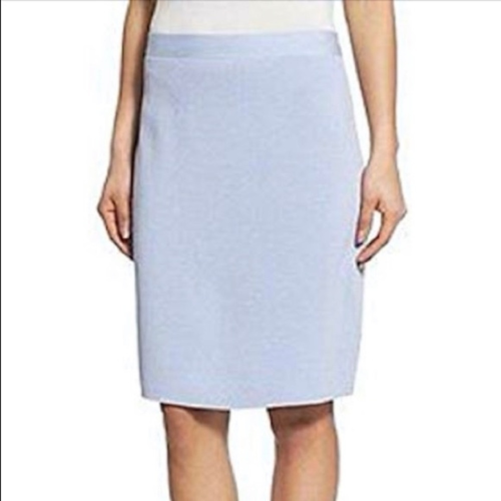 Eileen Fisher skirt silk organic cotton periwinkle